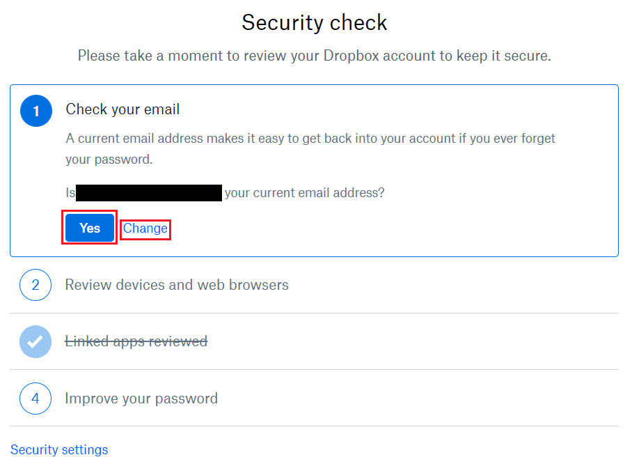 Dropbox: com revisar la configuració de seguretat