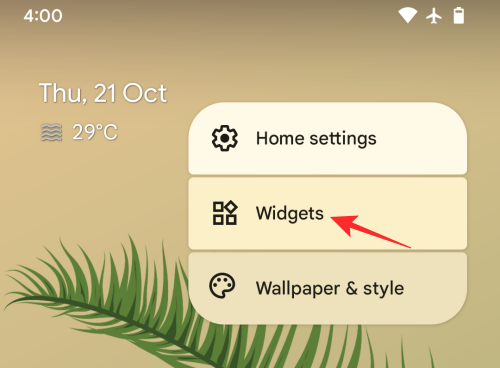"Material You" -sääwidgetin lisääminen Android 12:een