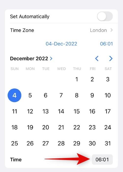 Az idő szerkesztése iPhone-on