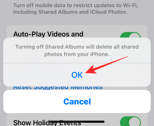 Hogyan lehet letiltani a megosztott albumokat iPhone-on