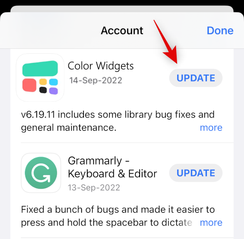 Javítás: A színes widgetek nem működnek az iOS 16 rendszeren