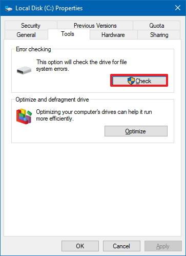 A merevlemez-problémák megoldása Windows 10 rendszeren