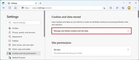 A cookie-k törlése a Microsoft Edge webhelyproblémák megoldásához