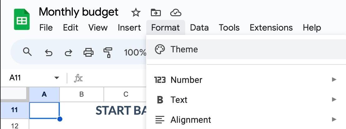 Google Sheets: Ändra graffärger