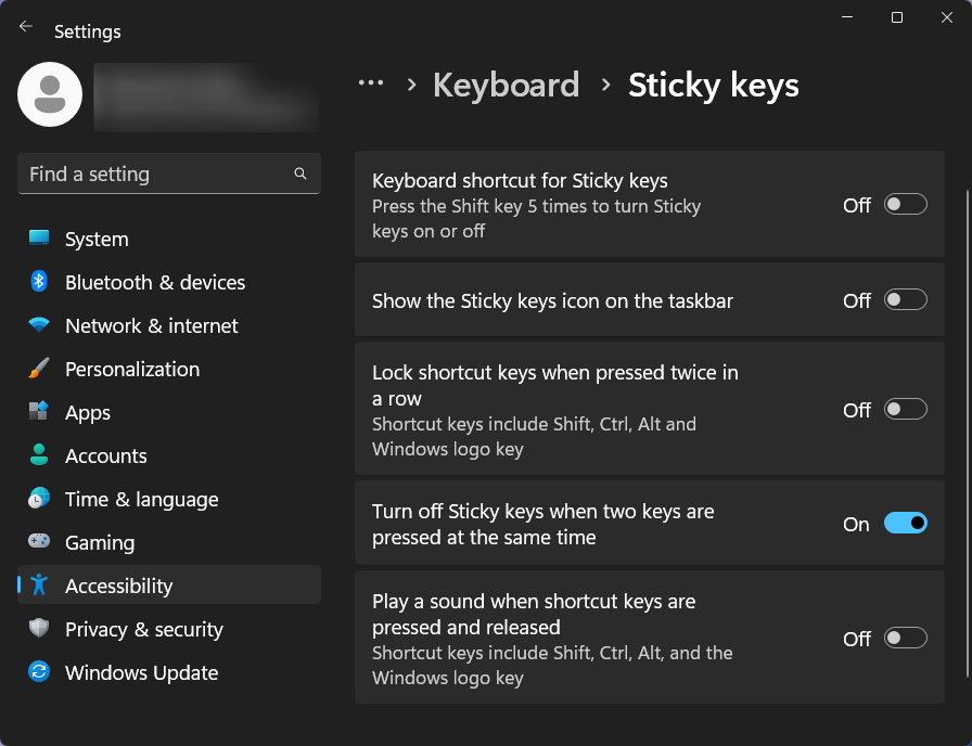 A Sticky Keys végleges letiltása a Windows 11 rendszeren [2023]