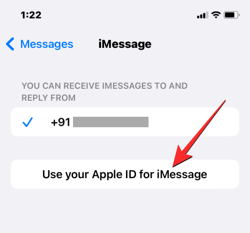 „Az Apple ID használata az iMessage-hez” üzenetet kapja?  Mit kell tenni
