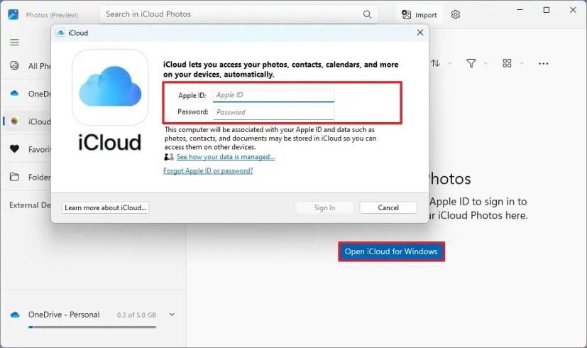 Як підключити iCloud до програми «Фото» у Windows 11