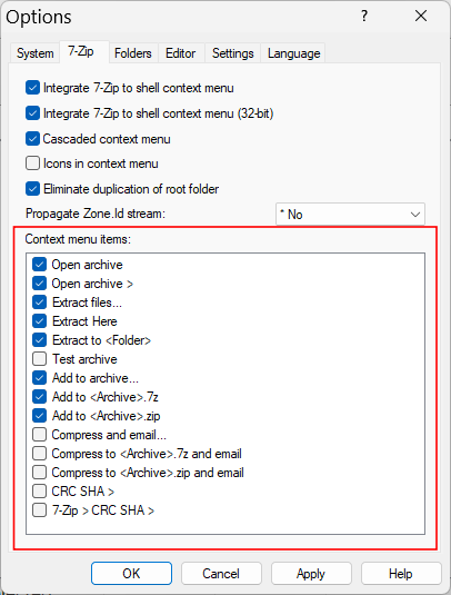 A 7-Zip használata Windows 11 rendszeren