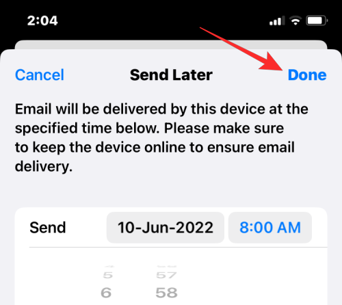 Jak naplánovat e-mail na Apple Mail na iOS 16
