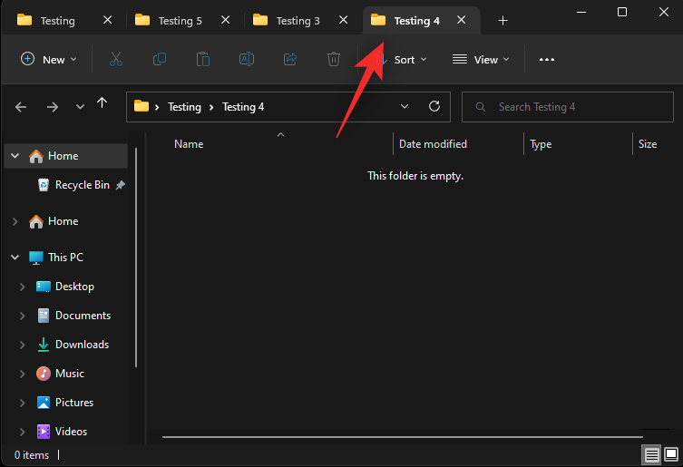 File Explorer -välilehtien käyttäminen Windows 11:ssä