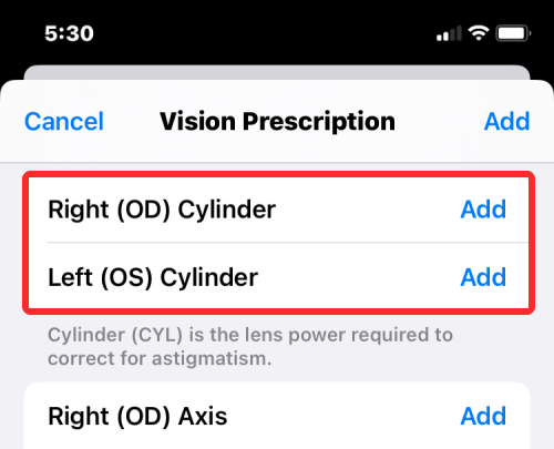 Jak přidat svůj předpis Vision do aplikace Zdraví na iPhone na iOS 16