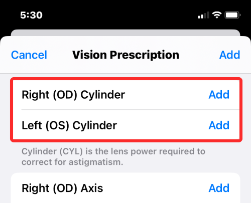 Як додати свій рецепт Vision у програму Health на iPhone на iOS 16