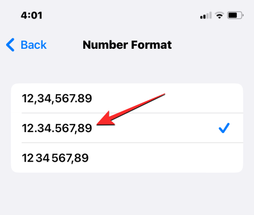 Як змінити формат числа на iPhone