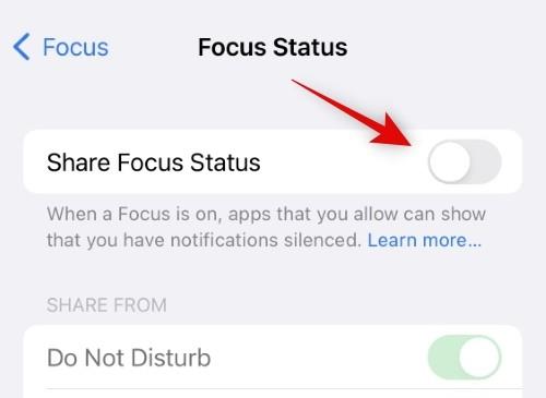 Sådan deler du fokusstatus med alle på iPhone