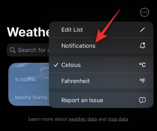 Jak opravit vybití baterie aplikace Weather na iOS 16