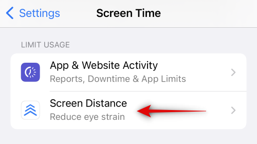 Як вимкнути відстань до екрана на iOS 17