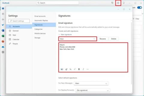 Як створити підпис електронної пошти в новій програмі Outlook для Windows 11