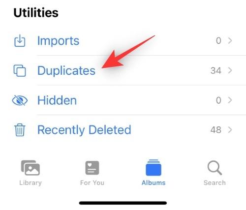 Jak odstranit duplicitní fotografie na iPhone na iOS 16