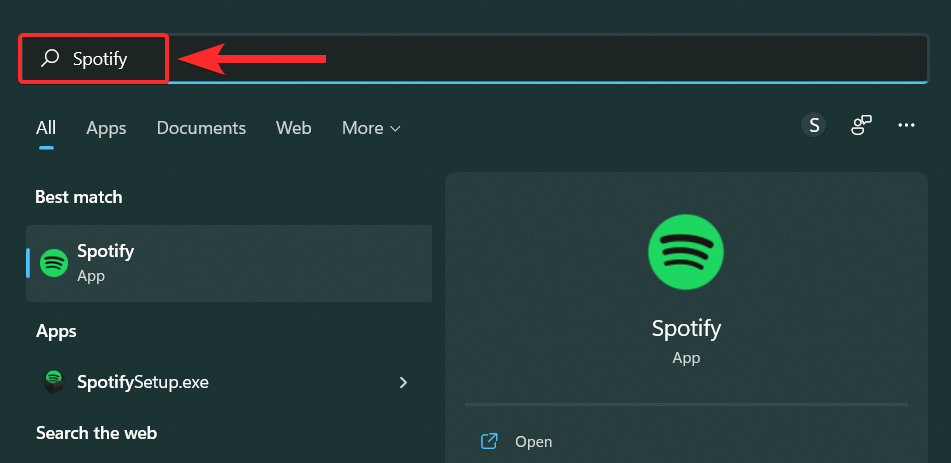 Sådan afinstalleres Spotify på Windows 11