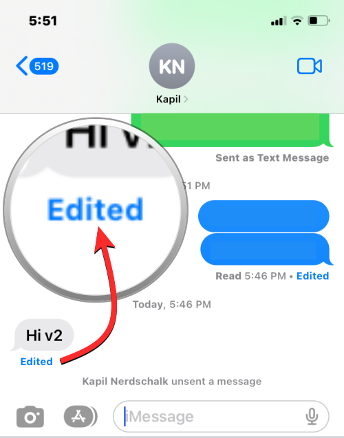 Як переглянути історію редагування повідомлення в Повідомленнях на iPhone на iOS 16