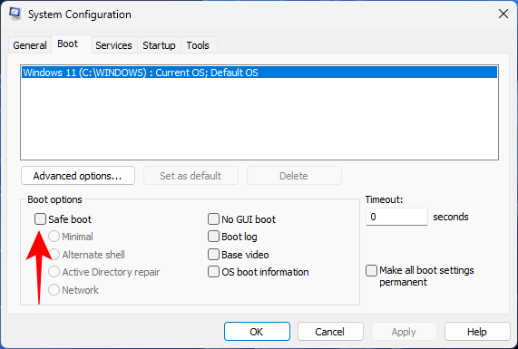 Як завантажитися в безпечному режимі в Windows 11