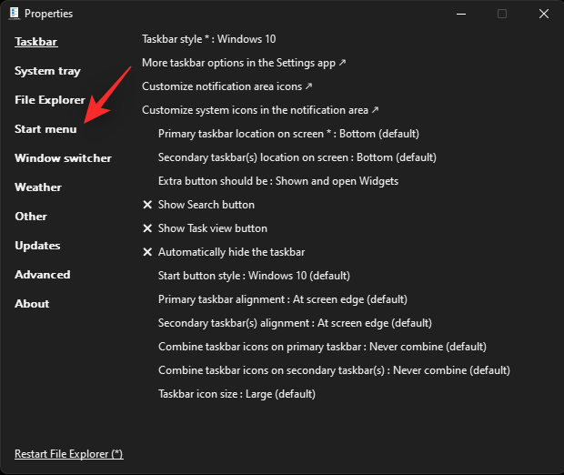 Suositeltujen poistaminen Windows 11:n Käynnistä-valikosta