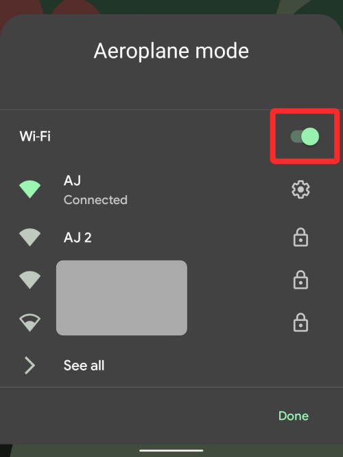 Android 12: Sådan slukker du Wifi, en WiFi-forbindelse eller internet helt
