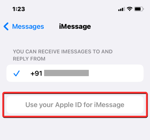 „Az Apple ID használata az iMessage-hez” üzenetet kapja?  Mit kell tenni