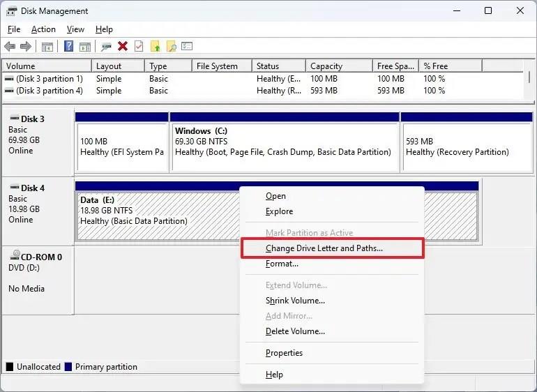 Hogyan lehet eltávolítani a meghajtó betűjelét a Windows 11 rendszerben