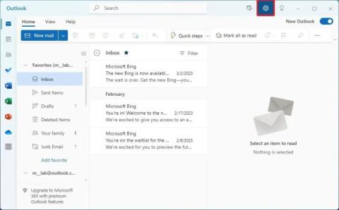 Több e-mail fiók hozzáadása az új Outlook alkalmazáshoz Windows 11 rendszeren