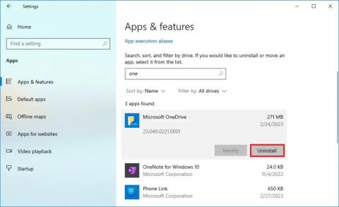 Jak odinstalovat OneDrive na Windows 10