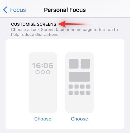 A lezárási képernyő összekapcsolása a fókusz móddal az iPhone készüléken iOS 16 rendszeren