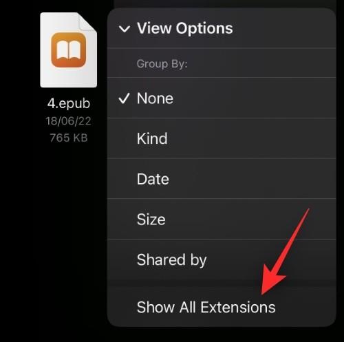 A fájlkiterjesztések megváltoztatása az iPhone készüléken iOS 16 rendszeren