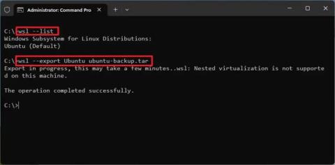 A WSL disztribúció klónozása Windows 11 rendszeren
