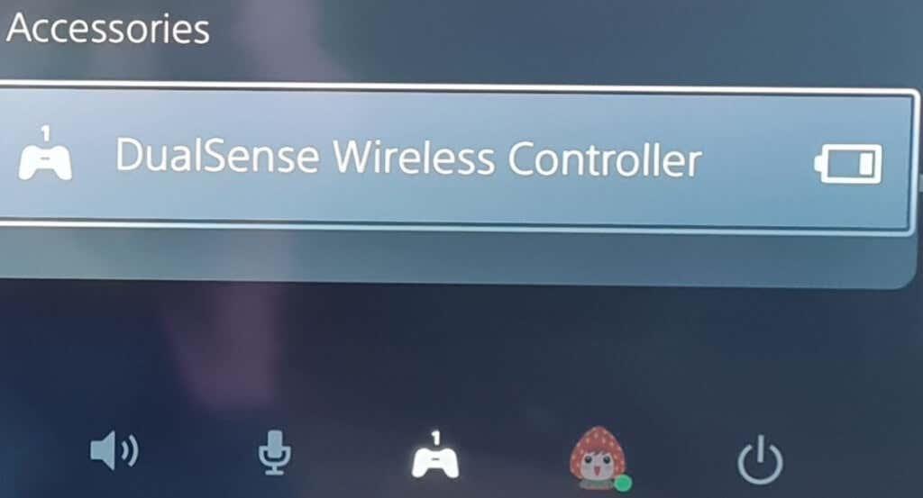 A PS5 DualSense vezérlő akkumulátorszintjének ellenőrzése