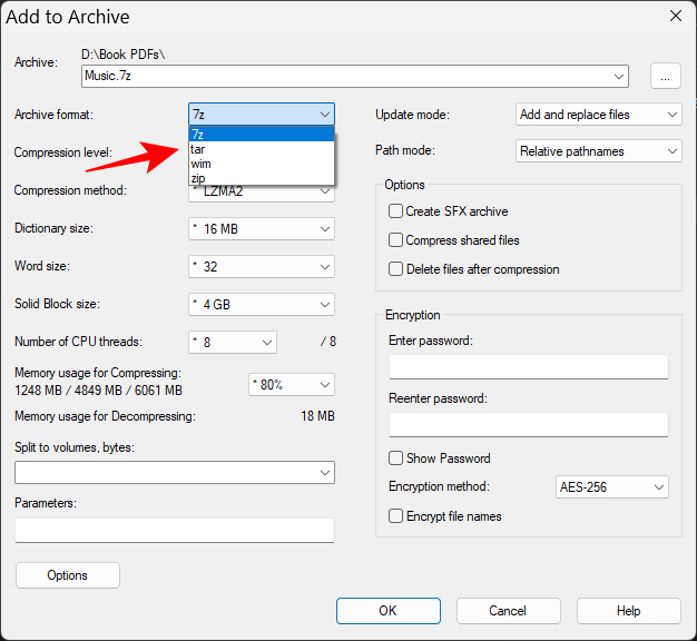 A 7-Zip használata Windows 11 rendszeren