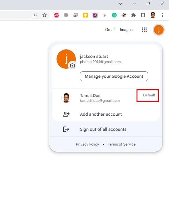 Hur man ändrar standard Google-konto