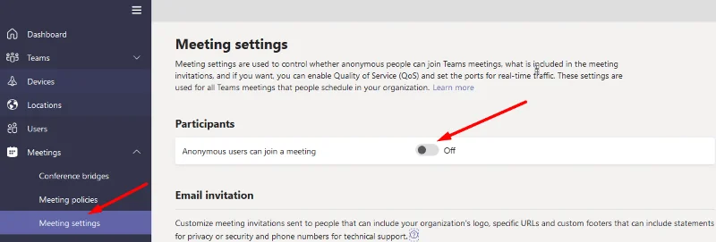 Události živého týmu: Zakázat anonymní dotazy