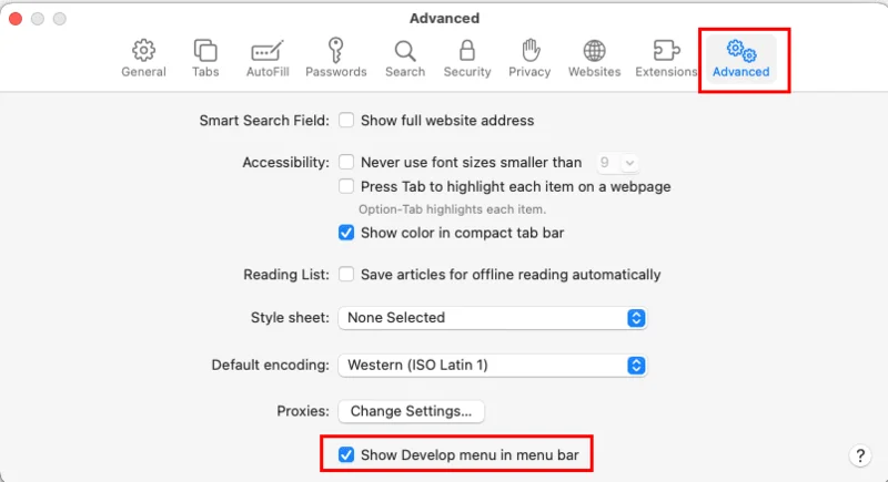 Jak změnit User Agent v Safari