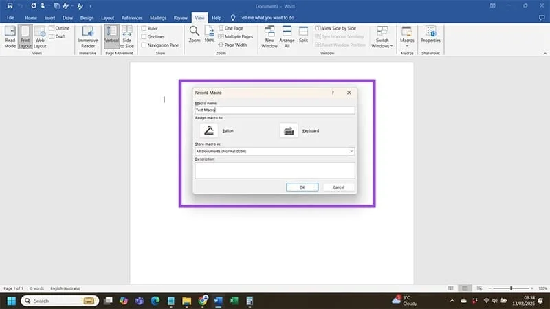 Kako ustvariti makro v Wordu