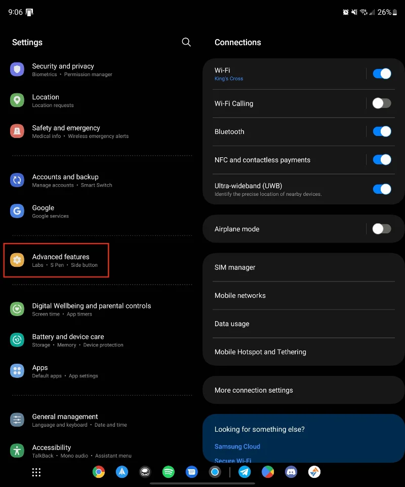 Jak pořídit snímek obrazovky na Galaxy Z Fold 5