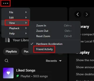 Izklopite dejavnost poslušanja na Spotify
