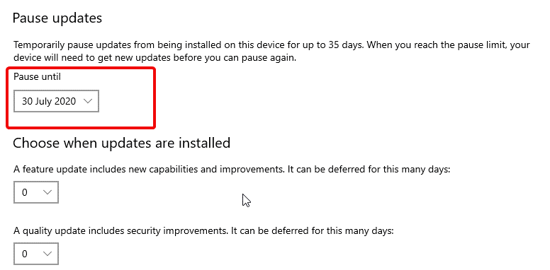 Korjaus: Windows Update ei voi tällä hetkellä tarkistaa päivityksiä