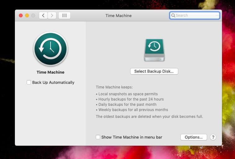 Com esborrar les còpies de seguretat de Time Machine de Mac