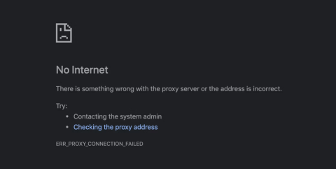 Slik fikser du Det er noe galt med proxy-serveren i Chrome på Windows