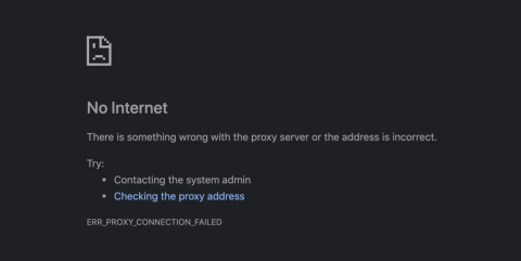 Kuinka korjata Välityspalvelimessa on jotain vialla Chromessa Windowsissa