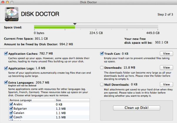 Valóban hasznosak az olyan alkalmazások, mint a Disk Doctor for Mac?