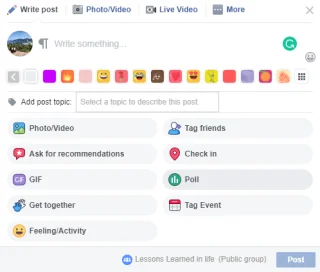 Kuidas Facebookis küsitlust luua?