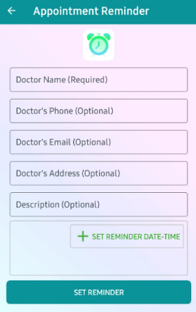 Ako sledovať návštevu lekára pomocou aplikácie Medicine Reminder App