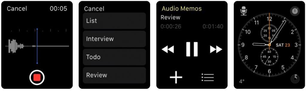Les aplicacions de gravació de veu d'Apple Watch retiraran les notes a l'instant